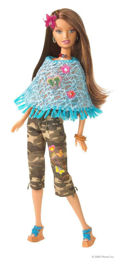 *2006 Fashion fever Benetton Ibiza Barbie doll #J7822 Barbie Fashion Fever Dolls, Barbie Benetton, Matt Core, 2000s Barbie, 2006 Fashion, Barbie Funny, Barbie 2000, Barbie Top, Personajes Monster High