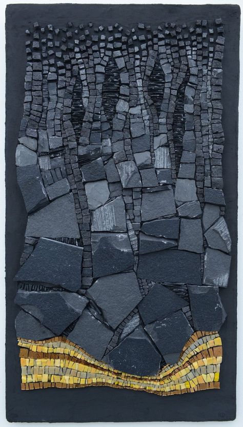 The Weight of Words — Rachel Davies Mosaics Stone Mosaic Art, Abstract Mosaic Art, Mixed Media Mosaic, Stone Wall Art, Mosaic Art Projects, Modern Mosaics, Mosaic Tile Art, Mosaic Murals, Glass Mosaic Art