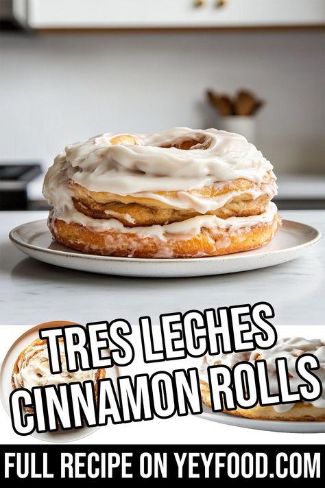 Tres Leches Cinnamon Rolls - Yeyfood.com: Recipes, cooking tips, and kitchen hacks for home cooks of all levels Tres Leches Cinnamon Rolls, Tres Leches Recipe, Hacks For Home, Cinnamon Roll Casserole, Baked Dessert, Best Cinnamon Rolls, 2024 Ideas, Xmas 2024, Tres Leches