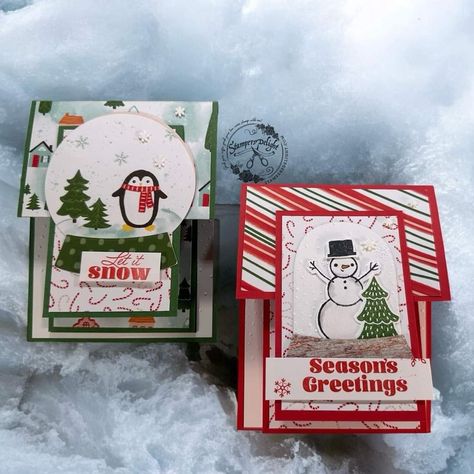 Flap Fold Card, Stampin Up Christmas Cards, Fall Mini, Stampin Up Christmas, Holiday Paper, Christmas Cards To Make, Card Kits, Snowy Day, Stamping Up Cards