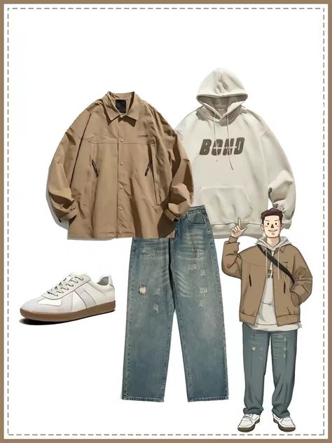 Blue - Brown - Beige casual outfit inspo Navy And Tan Outfit, Blue Brown Outfit, Tan Outfit, Brown Outfit, Clothing Styles, Brown Beige, Casual Outfit, Blue Man, Blue Brown