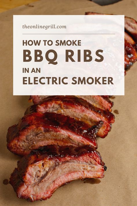 Smoker Ribs, Homemade Barbecue Sauce Recipe, Smoker Recipes Electric, Pork Back Ribs, Smoker Bbq, Bbq Recipes Ribs, Smoked Pork Ribs, Smoker Cooking, Homemade Barbecue Sauce