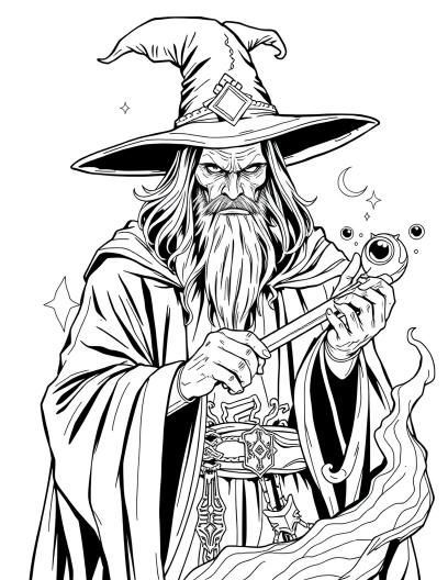 🔮 Get ready to cast a spell of creativity with our magical warlock coloring pages! ✨ Unleash your inner artist and bring these mysterious and powerful wizards to life with vibrant colors and patterns. 🎨 Perfect for kids and adults looking for a fun and educational fantasy-themed coloring experience. Follow the link to get your wand on our exclusive warlock coloring pages! 🔮❤️ #warlockcoloringpages #fantasy #magic Spell Circle, Witch Coloring Pages, Cast A Spell, Fantasy Magic, Mystical Forest, Supernatural Power, Glow Effect, Halloween Coloring Pages, To Cast