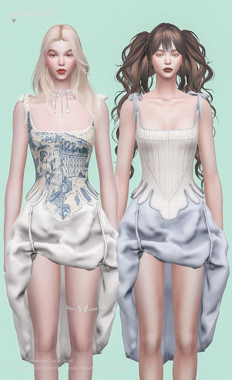 Sims 4 Ballerina Dress, Sims 4 Cc Victorian Clothing, Sims 4 Cc Witch Clothes, Sims 4 Cc Corset, Sims 4 Corset, Dress Sims 4 Cc, Sims4 Custom Content, Sims Clothes, Cc Clothes