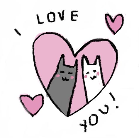 I Love You Cute Pics Anime, Boyfriend Widget Ideas, I Love You Kawaii, I Love You Aethstetic, Love You Images For Him, I Love You Cute Illustration, I Love You Cartoon, Noteit Ideas For Gf, I Love You Doodles