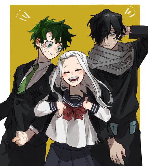 Rodeku Mha, Aizawa X Deku, Human Kurogiri, Mha Photos, Eri Mha, Bnha Manga, Mha Ocs, Mha Art, Mha Fanart