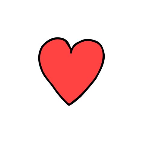 Red Heart Illustration, Red Heart Icon, Png Heart, Cartoon Heart, Heart Icon, Heart Illustration, Phone Theme, Heart Pin, Doodle Illustration