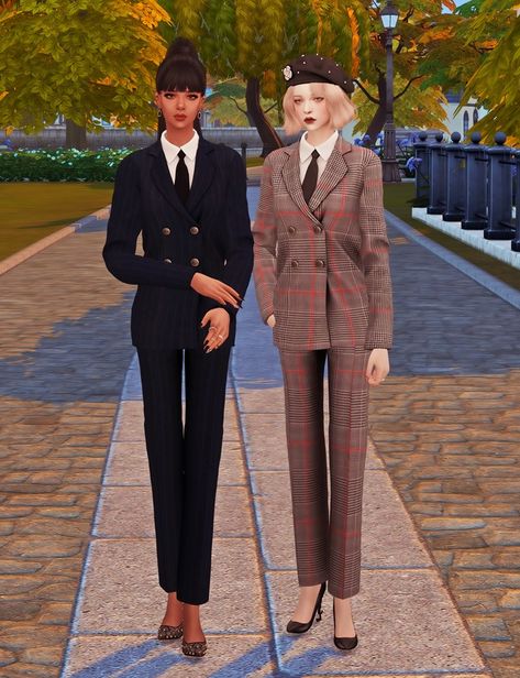 Women's suit | Patreon Sims 4, Suits For Women, Clothes