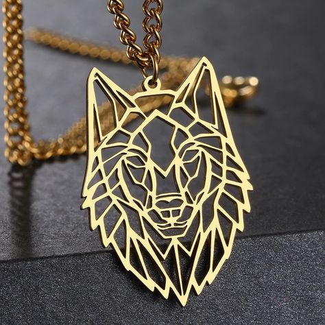 Marvel Store, Wolf Pendant Necklace, Wolf Pendant, Shiva Tattoo, Wolves Pendants, Wolf Necklace, Sweater Necklace, Wolf Head, Party Necklace