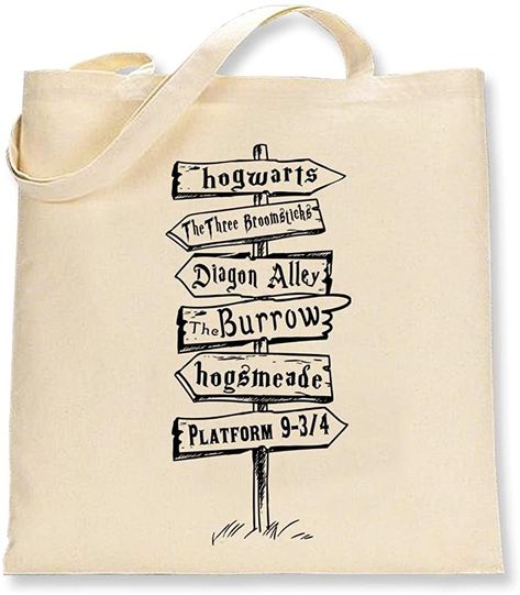 Hogwarts Bag, Diy Bag Painting, Harry Potter Bag, Handpainted Tote Bags, Canvas Bag Design, Fan Sign, Harry Potter Shirts, Bag Quotes, Summer Tote Bags