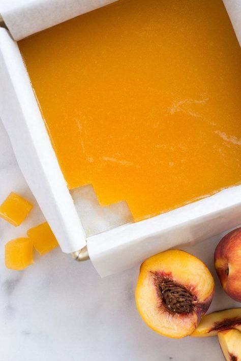 Homemade snacks are awesome, but Peach Rooibos Tea Gummies are the best around! SIMPLE recipe for a snack you won't feel guilty eating. All you need is water, gelatin, peaches, rooibos tea, and honey! Orange Gummies Homemade, Easy Healthy Gummies, Homemade Peach Gummies, Homemade Gummies Gelatin, Homemade Gummies With Agar, Healthy Gummies, Homemade Gummies, Gummies Recipe, Gelatin Recipes