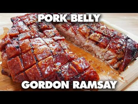 Gordon Ramsay Pork Belly, Pork Belly Recipe Oven, Pork Belly Oven, Pork Belly Marinade, Best Pork Belly Recipe, Pork Belly Recipes Easy, Roasted Pork Belly Recipe, Pork Belly Roast, Slow Roast Pork