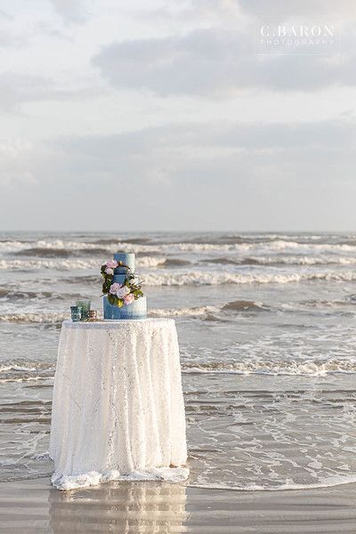 Cake By The Ocean, Galveston Beach, Sequin Table, Beach Cakes, Beach Shoot, Old Photography, Christmas Tree Farm, Photo Cake, Gorgeous Cakes