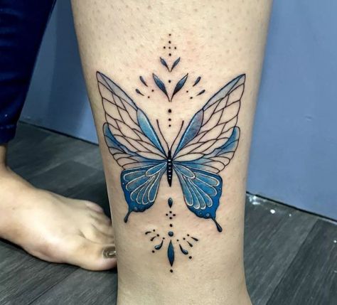 2022 New butterfly tattoo ideas. Blue Tattoo Ideas, Tattoo Colourful, Colourful Tattoo, Do Tattoo, Butterfly Tattoo Ideas, Blue Butterfly Tattoo, Tattoo Cute, Tattoo Mini, Tattoo Minimal