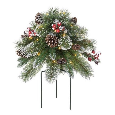 Christmas tree urns outdoor