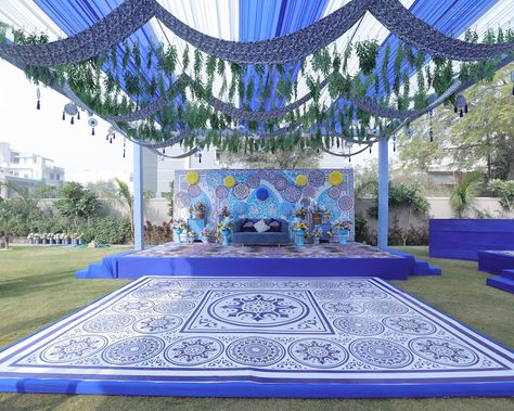 "Blue pottery magic, in every single piece."🩵💙 "A decor that brings, a sense of calm release."🩵💙 . . Decor by - @wedfieldevents Entertainment by - @wedfieldevents Photography- @wedfield_photography . . . #wedfield #destinationweddings #destinationwedding #decor #luxurywedding #weddingmoments #WeddingDecorTrends #WeddingDecorLove #WeddingFurniture #WeddingStyle #bluepottery Blue Pottery Wedding Decor, Sangeet Decor, Wedding Furniture, Blue Theme, Blue Pottery, Wedding Moments, Single Piece, Luxury Wedding, Wedding Decor