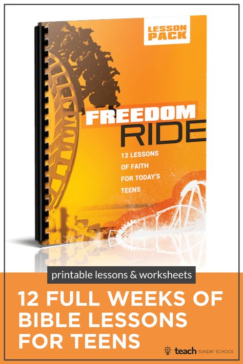 12 Weeks of Printable Bible Lessons for Teenagers. Includes full lesson outline, worksheets, discussion questions, study guide, etc. Bible Lessons For Teens, Teen Bible Study Lessons, Teen Sunday School Lessons, Youth Bible Study Lessons, Teen Bible Lessons, Youth Sunday School Lessons, Free Sunday School Lessons, Youth Group Lessons, Teen Bible Study