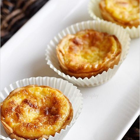 Egg Tart Recipe, Portuguese Egg Tart, Easy Tart Recipes, Tarts Recipe, Portuguese Desserts, Delectable Desserts, Tart Recipe, Egg Tart, Easy Eggs