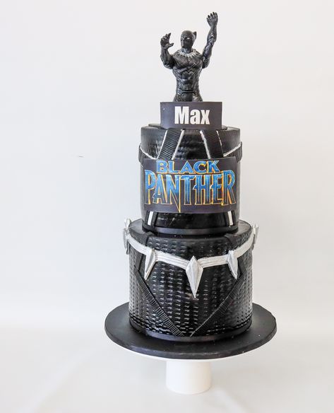 "Wakanda Forever!" #Kellyjaynes #kellyjaynesboutique #kjcakes #birthdaycake #cake #dessert #celebration #cakestagram #sweet #instacake #yum #kidsbirthday #birthdayparty #bestcake #bakery #cakedecorating #cakedesign #happybirthday #instalove #delicious #photooftheday #tasty #amazingcakes #cakecakecake #cakeoftheday #uniquecakes Wakanda Forever, Unique Cakes, Max Black, Bday Ideas, Black Panther, Birthday Cakes, Amazing Cakes, Panther, Kids Birthday