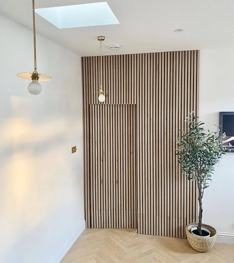 Hidden Doors In Walls, My First Home, Modern Bohemian Home, Indoor Pool Design, Timber Slats, Wood Slat Wall, Timber Walls, Doors Interior Modern, The Glow Up