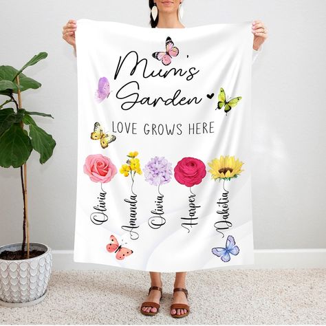 Mom Birth Flower Blanket, Mom Garden Blanket,Memorial Blanket,Custom Photo blanket,In memory of Pet blanket,Dog face blanket,Pet memorial gift,Dog Blanket,Dog Cat Face Blanket,Photo Gifts, Christmas Gift,Halloween Gift, Father birthday's Gift,Mother's Day Gift, Pet lover Gift,New Year Gift,Family is everything blanket Memory Gift Let your Mom/Dad,Grandparents know just how special they are with customized blankets that will remind them each and every day that they're loved and appreciated Gifts For Grandma, Flower Art Print, Mommy Gift, Flower Blanket, Unique Mothers Day Gifts, Personalized Mother's Day Gifts, Personalized Grandma, Blanket Personalized, Grandmother Gifts