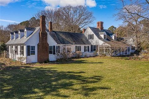 Porch Building, Natural Chimneys Virginia, Brick Terrace, West Virginia Farmhouse, Rural New England, Old Virginia Homes, Gloucester Virginia, Two Story Cottage, Virginia Farmhouse