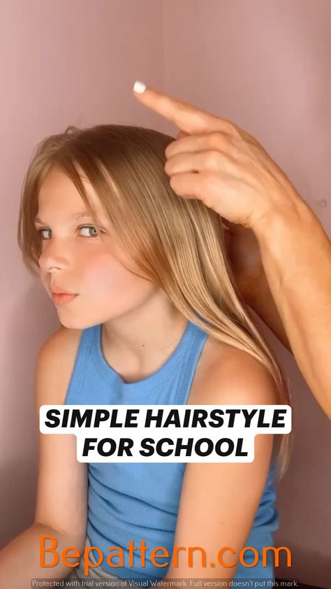 Trendy Cute Hairstyles In 2024 Back To School Hairstyles For Kindergarten, Hairstyles For School Easy Kids, Cute Easy Hairstyles That 11 Yr Can Do, Hair Style For Girls In School, Mom Easy Hairstyles, Cute Hair Styles For Kids Easy, Simple Hair Style For Kids Girl, Hairstyles For Long Hair Girls Kids, Easy Little White Girl Hair Styles