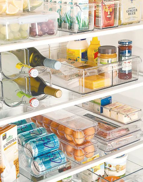 The Coolest Minimalist Organizers of 2021 – PureWow Marie Kondo Home, First Apartment Kitchen, Minimalist Organization, Hacks Ikea, Kitchen Fridge, Declutter Kitchen, Kitchen Drawer Organization, Fridge Storage, Refrigerator Organization