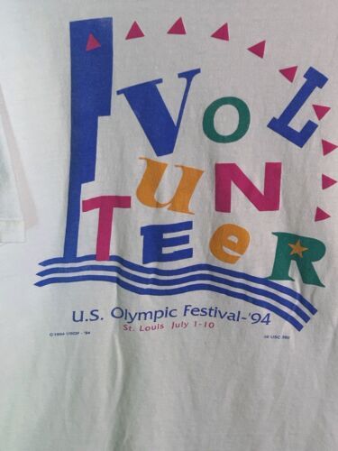 Vintage 1994 Single Stitch St Louis Olympic Festival T-Shirt SZ Large  | eBay Volunteer Shirt, Festival T Shirts, T Shirt Picture, Brands Outlet, Fancy Dresses, St Louis, Shirt Design, Shirt Designs, Mens Accessories