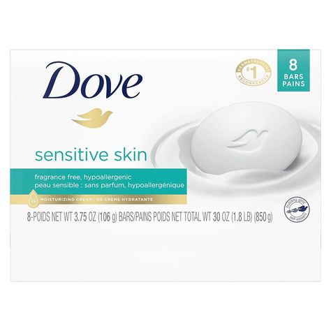 Dove Sensitive Skin Bar Soap for Softer Skin, Fragrance-Free With Gentle Cleanser - Pack of 8 Just click the link 👇 https://amzn.to/4a8UVgA Dove Sensitive Skin Bar, Dove Sensitive, Dove Sensitive Skin, Skin Bar, Gentle Cleanser, Fragrance Free, Skin So Soft, Bar Soap, Fragrance Free Products