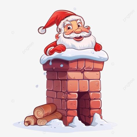 cartoon santa claus stuck in the chimney Cartoon Png Transparent, Cartoon Santa Claus, Cartoon Santa, Santas Coming, Cartoon Png, Cartoons Png, Transparent Image, String Art, Png Transparent