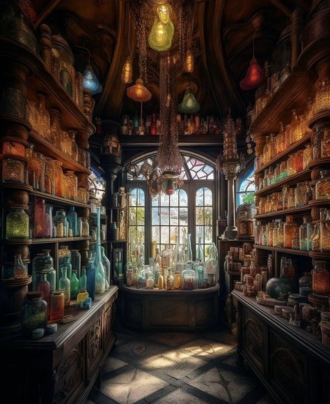 Wizard Tower Interior, Steampunk Apothecary, Dnd Aesthetic, Fantasy Store, Wizard Tower, Living Arrangements, Study Decor, Dream Life House, Dr House