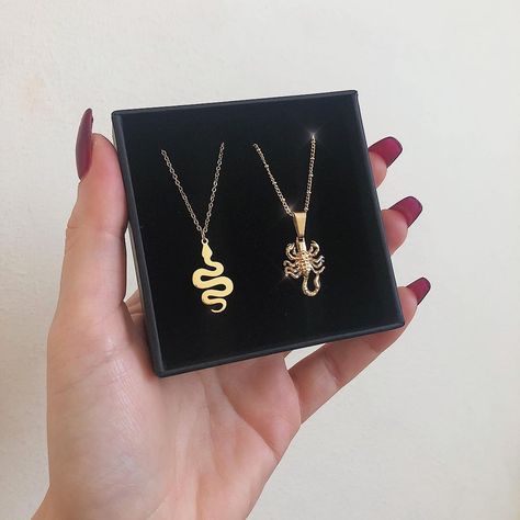 Neck On The Line Jewellery on Instagram: “Serpent X Scorpion necklace 🐍 🦂  Shop link in bio”