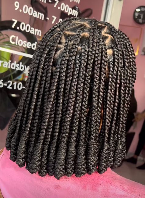 Knotless With Barrel Ends, Black Protective Hairstyles Braids Short, Guess Gal Twists Braids, Bantu Knotless Braids, Brazilian Wool Hairstyles Twist Short, Bantu Braids, Wool Braids, Latest Hair Braids, Transitioning Hair