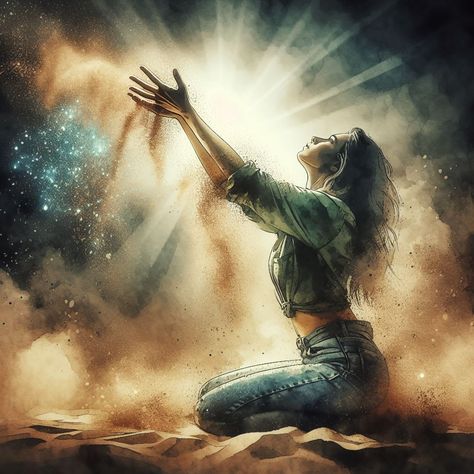 Woman Reaching Up, Prophetic Art Worship, Prophetic Painting, Hope Pictures, Breath Of Life, Worship Art, Deliverance Prayers, Jesus Christ Artwork, Prophetic Art