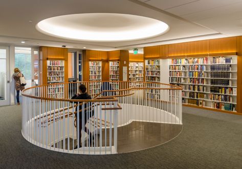 Deerfield Academy Boyden Library – Lam Partners Admont Library, Deerfield Academy, University Of Cambridge Library, Phillips Exeter Academy Library, Ny Public Library Aesthetic, Kings College London Library, Boarding School, Ceiling Lights, Architecture