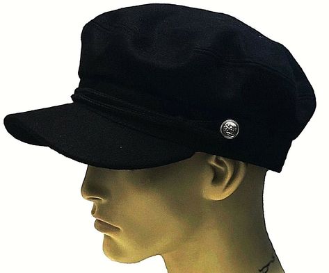 Hat - G & H Wool Fiddler Hat. Colour - Black. Sizes -  53cm (6yrs), 54cm (8yrs), 55cm (9-11yrs), 56cm (12-15yrs), 57cm, 58cm, 59cm 60cm and 61cm Approx. Material - 70% Wool 30% Polyester, Lining 100% Polyester Made in China. CHILDRENS CHART All sizes are approx always measure your childs head before ordering.  Free P&P to the UK Same day dispatch if ordered before 12pm Monday - Friday We do not post at the weekends 14 Days no quibble Returns Any Questions please message through Breton Cap, Breton Hat, Fiddler Hat, Fiddler Cap, Sailor Cap, Sailor Hat, Stage Play, Man Hat, Fisherman Hat