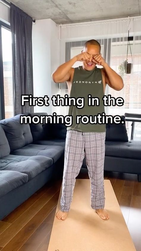 Morning At Home Workout, Justin Austin, At Home Workout Routine, Justin Augustin, Morning Stretches Routine, Girl Exercise, Home Workout Routine, Bed Yoga, Morning Workout Routine