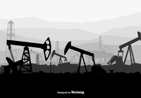 Industry Illustration, Water Well Drilling Rigs, Oilfield Life, Royal Dutch Shell, Industrial Background, Petroleum Engineering, Machine Image, Oil Extraction, Water Well Drilling