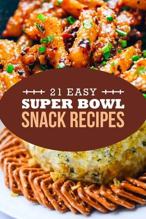 Quick Superbowl Snacks, Best Superbowl Snacks, Easy Snack Appetizers, Super Bowl Snack Recipes, Super Bowl Snack, Easy Super Bowl, Super Bowl Snacks, Healthy Superbowl Snacks, Bowl Party Food