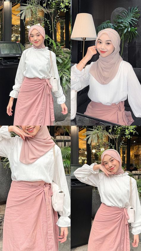 link di bio. top(link no 133), rok(link no 138), pashmina (link no 118) Pink Hijab, Tiktok Link, Outfit Pink, Outfit Hijab, Pink Outfit, Fit Check, Ootd, Outfit Inspo, Pink