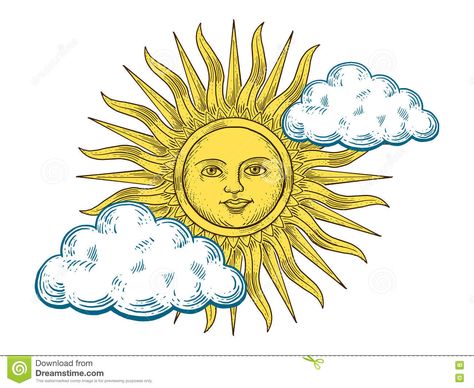 Sun With Face Drawing, Sun With Face, Sacred Heart Tattoos, Symbols And Meanings, Tattoo Project, Sun Moon Stars, Download Cute Wallpapers, Hippie Art, Children Book Cover