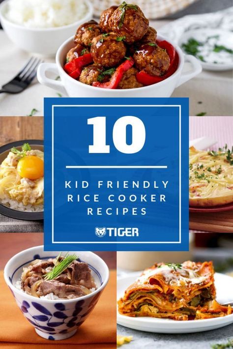 10 Kid Friendly Rice Cooker Recipes Rice Lasagna, Tiger Rice Cooker, Best Rice Cooker, Healthy Italian Recipes, Meals Kids Love, Rice Cooker Recipes, Best Chili Recipe, Healthy Italian, Vegetable Lasagna