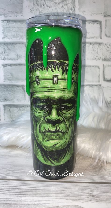 Split Tumbler, Halloween Tumblers, Halloween Glow In The Dark, Herman Munster, Glow In The Dark Halloween, Lily Munster, Dark Halloween, Halloween Cups, Arizona Tea