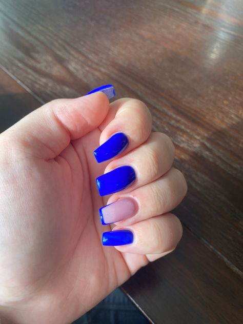 Royal Blue Nails Designs, Nail Art Bleu, Nail Aesthetic, Royal Blue Nails, Demi Permanent, Blue Nail Designs, Nails Ideas, Nails Art, Blue Nails