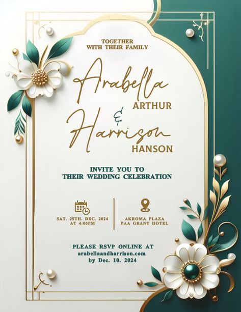 Wedding Flyer Design Templates, Wedding Card Graphic Design, Wedding Poster Design Ideas, Invitation Letter Design, Wedding Invitations Background, Wedding Card Background, Wedding Invitation Letter, Invitation Cards Design, Save The Date Wedding Card