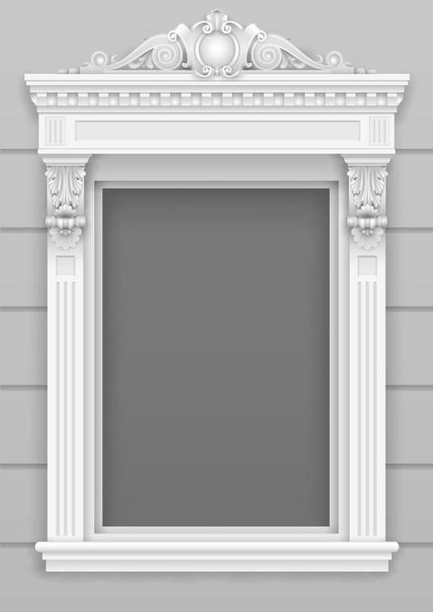 Front Window Design, House Window Design, Front Wall Design, Cornice Design, Classic Window, Window Trim Exterior, Pillar Design, Door Design Images, Classic House Design