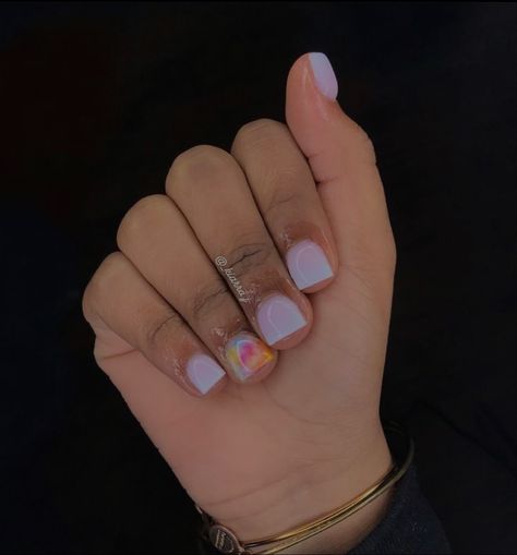 Square Overlay Nails, Short Overlay Nail Designs, Overlay Short Nails, Gel Overlay Nails Short, Overlay Nail Designs, Acrylic Overlay Nails Design, Acrylic Overlay Nails Short, Overlay Nails, Girly Acrylic