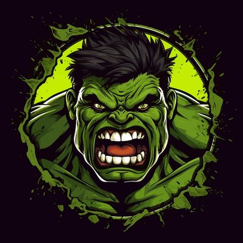 Vector hulk illustrated in mascot esport... | Premium Vector #Freepik #vector Hulk Vector Art, Hulk Illustration Art, Freepik Illustration Vector, Hulk Logo Marvel, Marvel Vector Art, Hulk Illustration, Hulk Drawing, Logo Hulk, Hulk Png