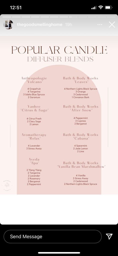 Essential Oil Candle Blends, Aveda Spa, Essential Oil Perfume Blends, Candle Scents Recipes, Popular Candles, Spa Candle, Essential Oil Diffuser Blends Recipes, Candle Projects, Bath And Body Works Perfume